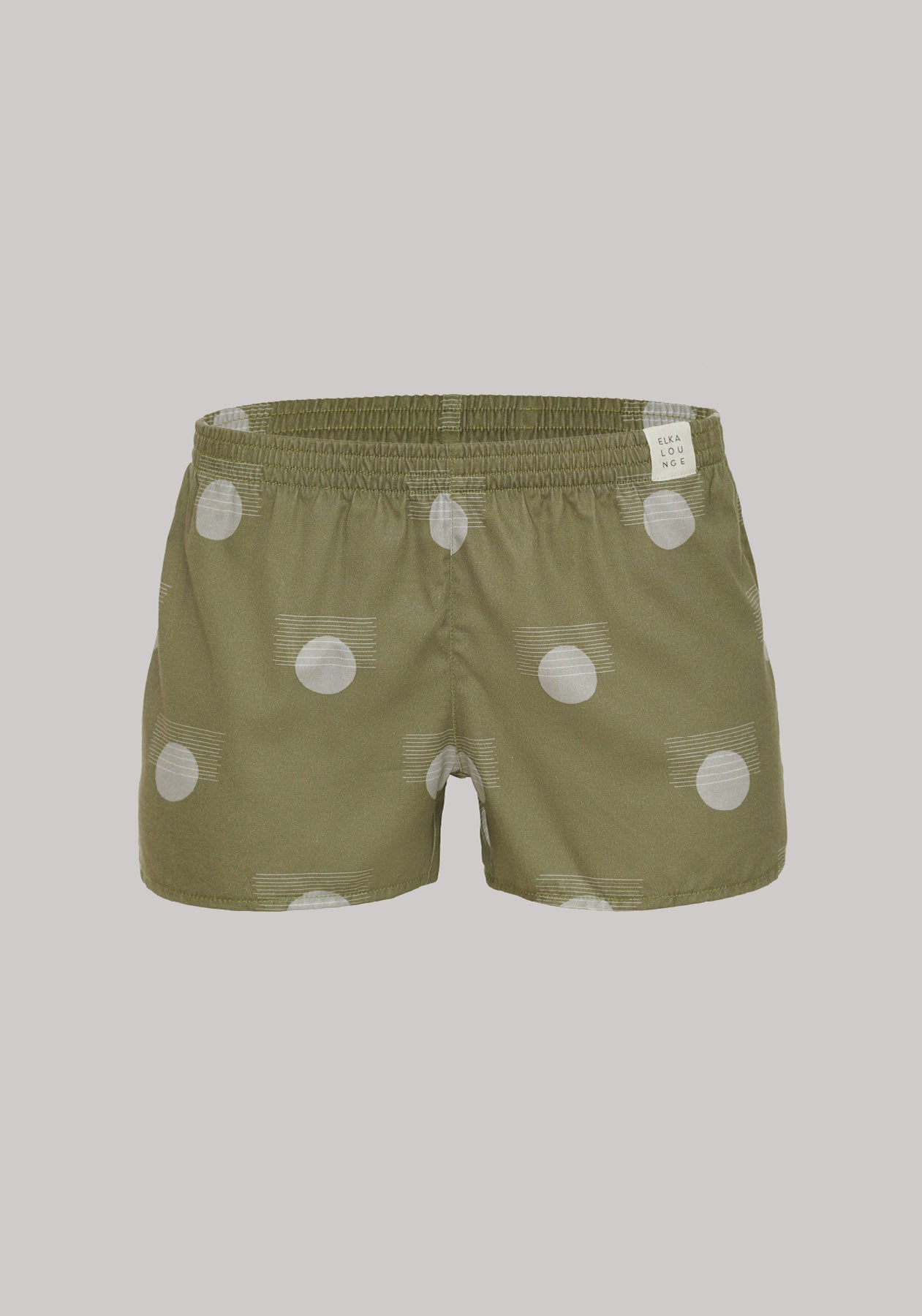 Kids Boxershorts Khaki shapes