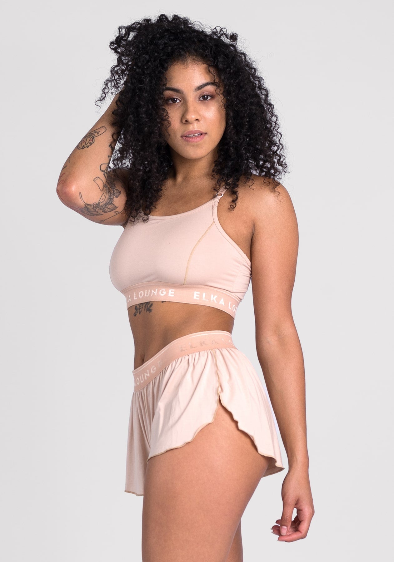 Women shorts lounge Beige