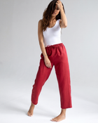 Women linen pants - regular fit