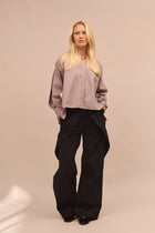 Dámská biobavlněná košile se sklady - oversized