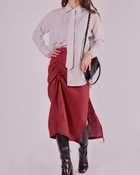 Women's linen skirt - regular fit