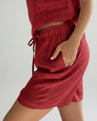 Women linen shorts  - regular fit